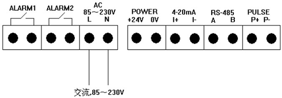 熱式壓縮空氣流量計(jì)交流電接線(xiàn)圖